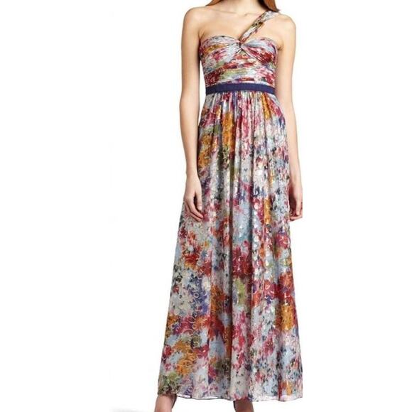 BCBG Women's 8 Dress Multicolor Floral Full Length Inga Maxi Dress NWT - Picture 1 of 4
